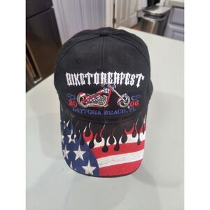 Daytona Beach Biketoberfest 2006 Vintage Motorcycle Adjustable Cap Hat USA